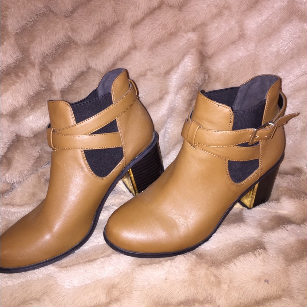 Brown booties